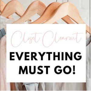 EVERYTHING WILL BE DONATED THURSDAY